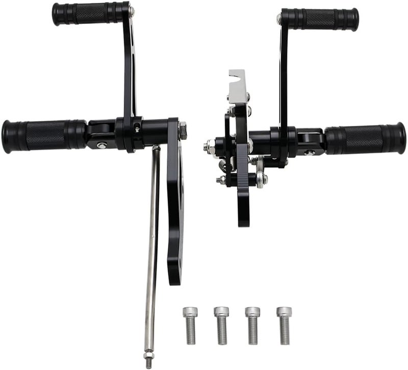 FENGREN Motorcycle 4"Forward Controls Footpegs Levers Linkages Compatible with Kawasaki Vulcan 900 VN900 Classic 2006-2023 - Image 1